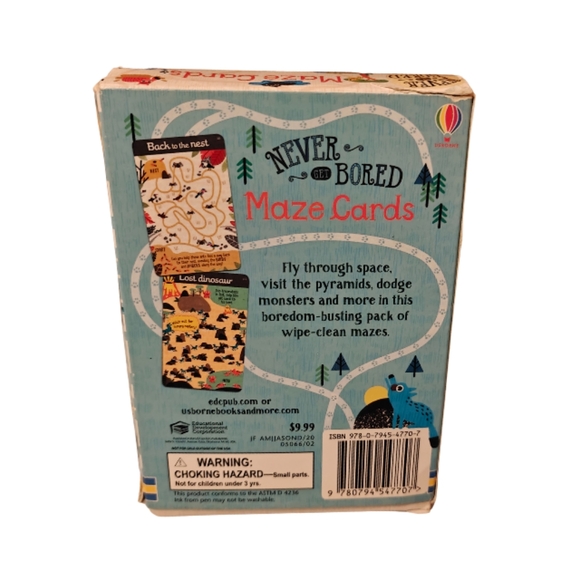 Usborne Never Bored Maze Cards - Picture 3 of 3